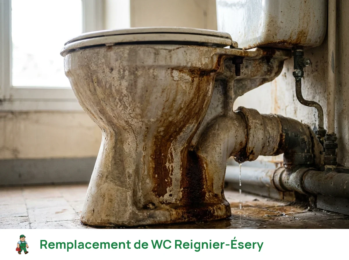 Remplacement de WC à Reignier-Ésery