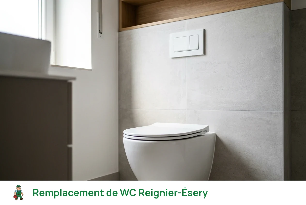 Remplacement de WC à Reignier-Ésery