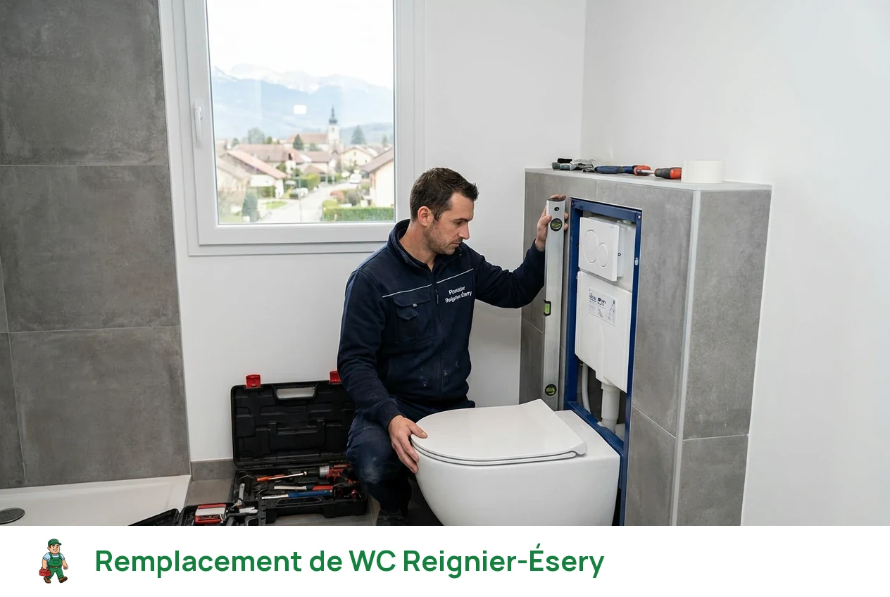 Remplacement de WC à Reignier-Ésery